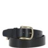 Mens Leather Belt Black: MB-107 -Luxe Style Central mens leather belt black mb 107 p5825 20745 image