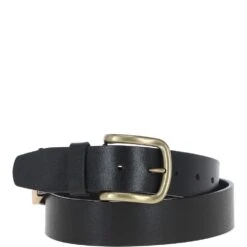 Mens Leather Belt Black: MB-107