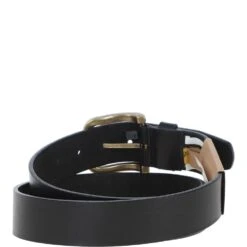 Mens Leather Belt Black: MB-107 -Luxe Style Central mens leather belt black mb 107 p5825 20747 image