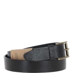 Mens Leather Belt Black: MB-109 -Luxe Style Central mens leather belt black mb 109 p5828 20760 image