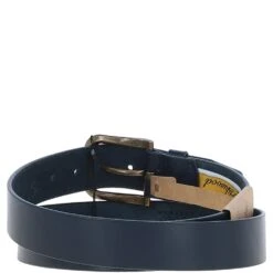 Mens Leather Belt Navy: MB-107 -Luxe Style Central mens leather belt navy mb 107 p6827 25142 image