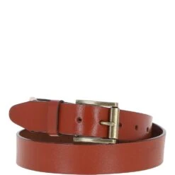 Mens Leather Belt Tan: MB-109