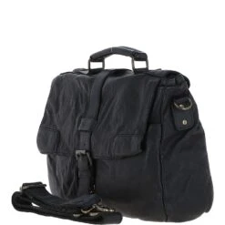 Mens Leather Briefcase Black : Doris -Luxe Style Central mens leather briefcase black doris p6417 23488 image