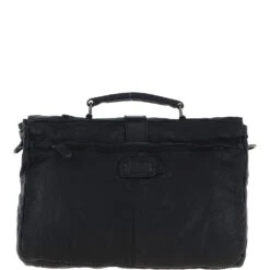 Mens Leather Briefcase Black : Doris -Luxe Style Central mens leather briefcase black doris p6417 23489 image
