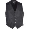 Men's Leather Embossed Laced Waistcoat Black : Apache Biker Waistcoat -Luxe Style Central mens leather embossed laced waistcoat black apache biker waistcoat p3320 14592 image