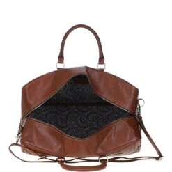 Mens Leather Holdall Weekend Bag Chestnut: Calvin -Luxe Style Central mens leather holdall weekend bag chestnut calvin p6349 23352 image