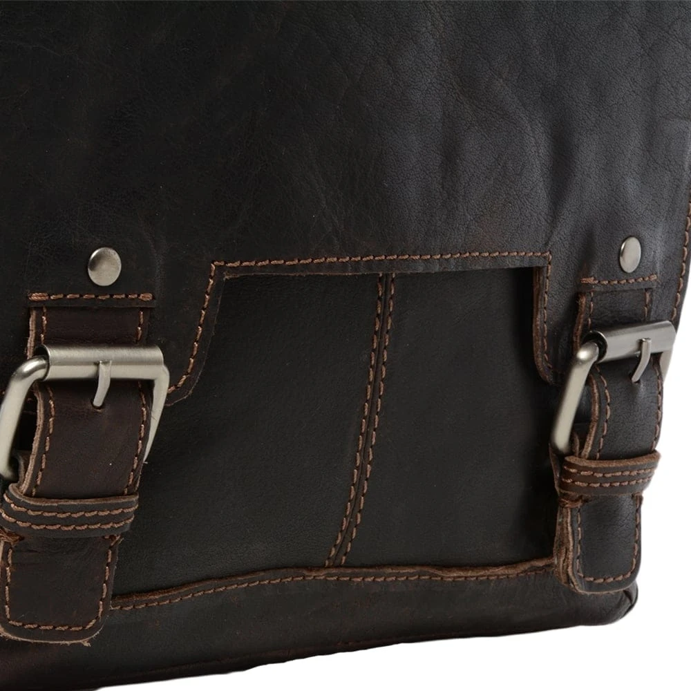 Mens Leather Ipad Messenger Bag Brown/crum : 8342 6 Mens Leather Ipad Messenger Bag Brown/crum : 8342 - Image 4