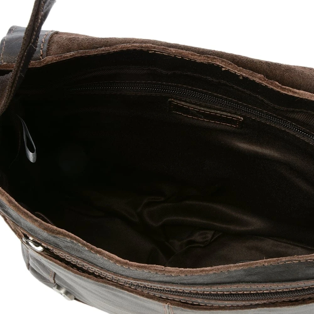 Mens Leather Ipad Messenger Bag Brown/crum : 8342 7 Mens Leather Ipad Messenger Bag Brown/crum : 8342 - Image 5