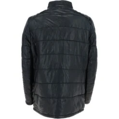 Mens Leather Jacket Dark Navy : Mink -Luxe Style Central mens leather jacket dark navy mink p4123 17686 image