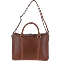 Mens Leather Laptop Messenger Bag Chestnut: Joe -Luxe Style Central mens leather laptop messenger bag chestnut joe p6351 23360 image