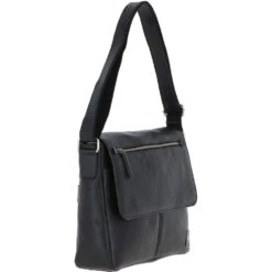 Mens Leather Messenger Bag Black: Blake 10 Mens Leather Messenger Bag Black: Blake -Luxe Style Central mens leather messenger bag black blake p6346 23336 image