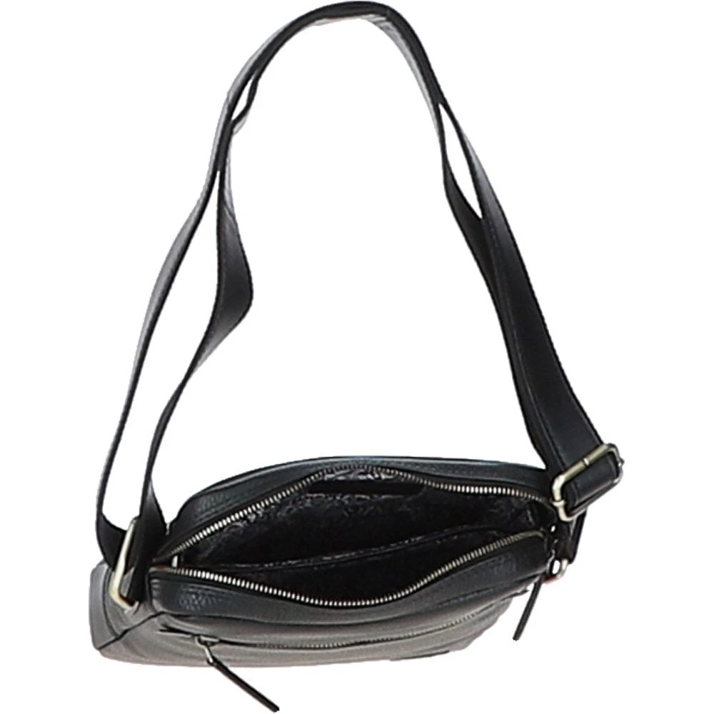 Mens Leather Messenger Bag Black: GB Logan 7 Mens Leather Messenger Bag Black: GB Logan - Image 5