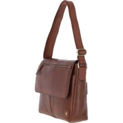Mens Leather Messenger Bag Chestnut: Blake -Luxe Style Central mens leather messenger bag chestnut blake p6347 23339 image