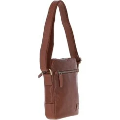 Mens Leather Messenger Bag Chestnut: GB Logan -Luxe Style Central mens leather messenger bag chestnut gb logan p6355 23383 image