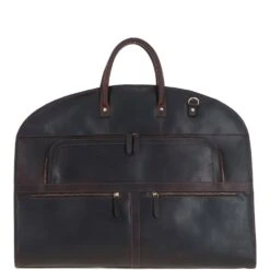 Mens Leather Suit Carrier Brown: K-50