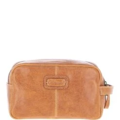 Mens Leather Toiletry Wash Bag Tan: Row -Luxe Style Central mens leather toiletry wash bag tan row p6986 25813 image