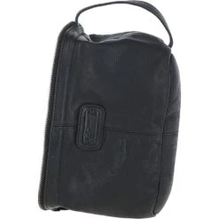Mens Leather Wash Bag Black : Duff -Luxe Style Central mens leather wash bag black duff p6180 22190 image