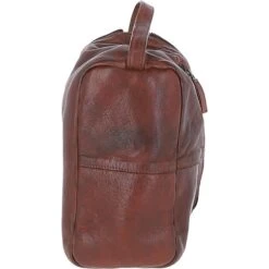Mens Leather Wash Bag Brandy : Duff -Luxe Style Central mens leather wash bag brandy duff p6197 22268 image