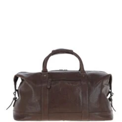 Men's Luxury Leather Weekend Holdall Brown: Austin -Luxe Style Central mens luxury leather weekend holdall brown austin p6961 25798 image