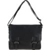 Mens Medium Leather Messsenger Bag Black : Oscar -Luxe Style Central mens medium leather messsenger bag black oscar p669 20026 image