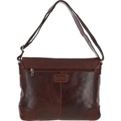 Mens Medium Leather Messsenger Bag Tan: Oscar -Luxe Style Central mens medium leather messsenger bag tan oscar p5551 20032 image