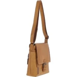 Mens Medium Waxy Leather Messenger Bag Cognac: W-73 -Luxe Style Central mens medium waxy leather messenger bag cognac w 73 p5505 19890 image