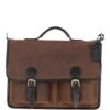 Men's Oily Hunter Leather Briefcase Brown: Jones -Luxe Style Central mens oily hunter leather briefcase brown jones p7031 25830 image