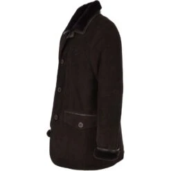 Mens Sheepskin Coat Brown/snu : Richmond -Luxe Style Central mens sheepskin coat brown snu richmond p3227 14178 image