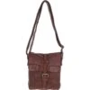 Mens Small Flight Body Bag Brandy : Agnes -Luxe Style Central mens small flight body bag brandy agnes p6193 22279 image