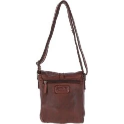 Mens Small Flight Body Bag Brandy : Agnes -Luxe Style Central mens small flight body bag brandy agnes p6193 22281 image
