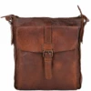 Mens Vintage Wash Leather A4 Side Bag Rust : 7994 -Luxe Style Central mens vintage wash leather a4 side bag rust 7994 p676 2767 image
