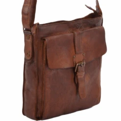 Mens Vintage Wash Leather A4 Side Bag Rust : 7994 -Luxe Style Central mens vintage wash leather a4 side bag rust 7994 p676 2768 image