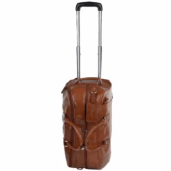 Mens Weekend Leather Travel Holdall Chestnut/vt : Albert