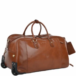 Mens Weekend Leather Travel Holdall Chestnut/vt : Albert -Luxe Style Central mens weekend leather travel holdall chestnut vt albert p628 2550 image