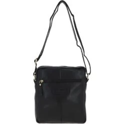 Michigan Leather Body Bag Black: M-56 -Luxe Style Central michigan leather body bag black m 56 p3981 17184 image