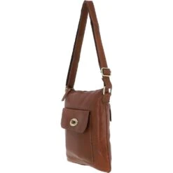 Michigan Leather Body Bag Cognac: M-60 -Luxe Style Central michigan leather body bag cognac m 60 p3990 17107 image