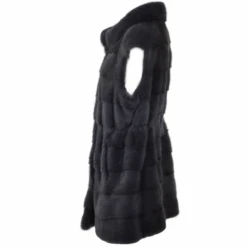 Mink Gilet Grey : Ambrosia -Luxe Style Central mink gilet grey ambrosia p1399 6987 image