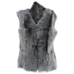 Reversible Toscana Suede Leather Gilet Brown : Kashmina -Luxe Style Central reversible toscana suede leather gilet brown kashmina p8022 28580 image