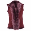Reversible Toscana Suede Leather Gilet Burgandy : Kashmina -Luxe Style Central reversible toscana suede leather gilet burgandy kashmina p3065 13398 image