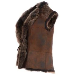 Reversible Toscana Suede Leather Gilet Vin Whisky : Kashmina -Luxe Style Central reversible toscana suede leather gilet vin whisky kashmina p8026 28596 image