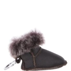 Sheepskin Boot Key Ring : Brown/nap