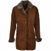 Sheepskin Coat Brown : Florence -Luxe Style Central sheepskin coat brown florence p860 3707 image