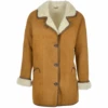 Sheepskin Coat Tan : Florence -Luxe Style Central sheepskin coat tan florence p849 3702 image