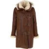 Sheepskin Coat Tan : Olivia