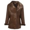 Sheepskin Coat Tobacco : Anthea -Luxe Style Central sheepskin coat tobacco anthea p95 346 image
