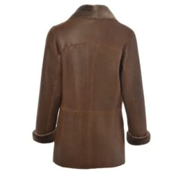 Sheepskin Coat Tobacco : Anthea -Luxe Style Central sheepskin coat tobacco anthea p95 348 image