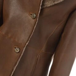 Sheepskin Coat Tobacco : Anthea -Luxe Style Central sheepskin coat tobacco anthea p95 349 image