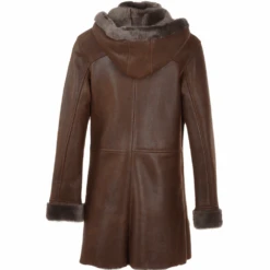 Sheepskin Duffle Coat Tobacco : Lynette -Luxe Style Central sheepskin duffle coat tobacco lynette p880 3759 image