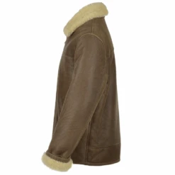 Sheepskin Flying Jacket Antique : Hunter -Luxe Style Central sheepskin flying jacket antique hunter p804 3405 image