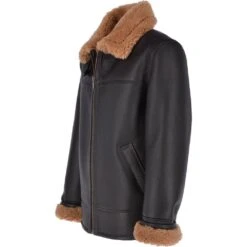 Sheepskin Flying Jacket Black Ginger : Hunter 7 Sheepskin Flying Jacket Black Ginger : Hunter -Luxe Style Central sheepskin flying jacket black ginger hunter p3004 13244 image